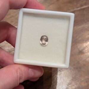 Gorgeous Pale Squoval Tourmaline In Light Pink Rounded Square Faceted